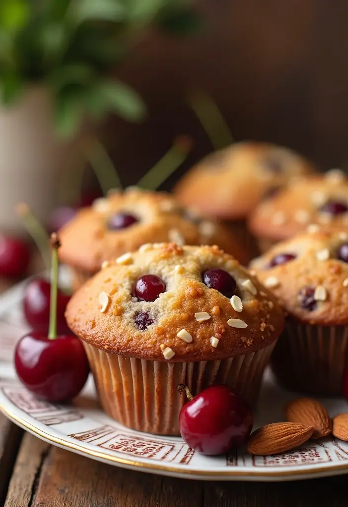 30+ Vegan Gluten Free Muffin Recipes for a Healthier Treat 43 30+ Vegan Gluten Free Muffin Recipes for a Healthier Treat - 7. Cherry Almond Muffins